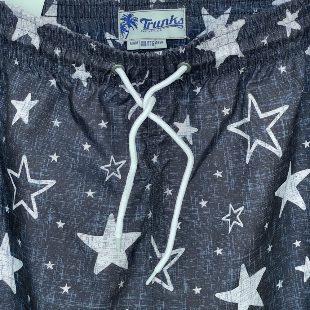 TRUNKS SURF AND SWIM CO. Swim Shorts Pockets Quick Dry Technology Starts Print - Picture 9 of 16